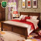 卡伊莲美式乡村床实木床双人床1.8米床卧室硬板床家具LS013BM2*