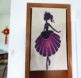 印图韩式装饰门帘 日式个性创意 试衣间 厨房卧室隔断帘定做包邮