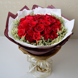 33朵红玫瑰花束鲜花速递杭州无锡南阳郑州合肥花店全国同城情人节