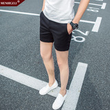夏季新款男士超短裤韩版潮男修身薄款条纹三分裤运动跑步3分短裤