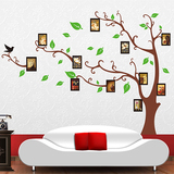 大型创意相框墙贴卧室客厅沙发背景墙壁贴纸田园贴画照片贴相片树
