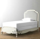 出口法式实木儿童床 欧式简欧宜家仿古单人床 美式做旧公主公子床