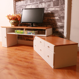 电视柜木质伸缩简约现代整装小户型卧室木质创意储物收纳客厅简易