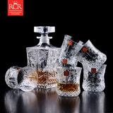 进口RCR水晶玻璃洋酒杯子威士忌酒杯酒具套装欧式古典烈酒杯家用