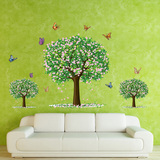 PVC可移除墙贴画客厅卧室电视沙发背景墙装饰贴纸壁贴壁纸三棵树