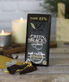 英国进口零食 Green&Black's 85%可可含量 黑巧克力 香草黑巧100g