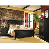极致家具 双人床美式环保卯榫框架结构2人拼接简约现代原木实木床