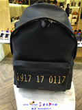 英国直邮代购Givenchy纪梵希 15秋冬黑色金数字17双拉链双肩背包
