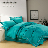 纯色被套床笠定做主题宾馆床上用品200*230 220*240cm被套床单1.5
