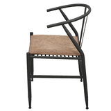 美式铁艺复古做旧餐椅咖啡厅休闲椅吧台椅电脑椅办公椅洽谈椅软垫