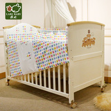 拉比 松木多功能童床 新生儿婴儿床 新西兰松木实木儿童床