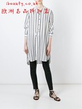 特价英国代购2016 Isabel Marant长款条纹显瘦休闲衬衫大衬衣FAR