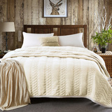 冬季双层毛毯珊瑚绒毯法兰绒加厚加大保暖床单法莱绒毯子双人盖毯