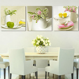 客厅装饰画现代无框画沙发背景墙欧式水果壁画餐厅抽象挂画