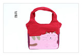 8月新品QQ猫 香港正品帆布手提卡通可爱女包 日韩时尚休闲款布包