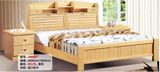 木头人实木床双人床现代中式橡木床高箱储物卧室床1.5/1.8米实床