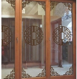 中式古典窗花格墙贴纸 玻璃门橱窗边角装饰贴 客厅背景墙对角装饰