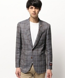 日本正品直邮 AQUOIBONISTE 男式时尚丝绸麻羊毛西服西装