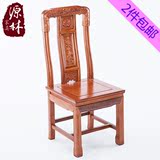 源林2016整装做旧实木靠背椅复古新款中式红木椅子休闲30卯榫餐椅