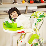童佳贝贝多功能儿童餐椅婴儿宝宝高低6档调节折叠吃饭椅清仓特价