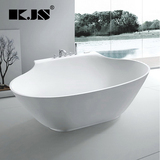 可洁士/KJS 豪华人造石浴缸异型创意哑光亮光1.8米独立式成人浴缸