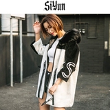 siyun/2016新款羊羔皮毛大衣冬装一体外套女美利奴羊剪绒皮草外套