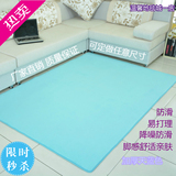 特价加厚时尚天蓝色地毯珊瑚绒地毯客厅飘窗卫浴防滑卧室满铺地毯