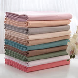 纯色全棉贡缎床单单件床上用品双人1.5 1.8 2米直角被单纯棉素色