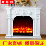 欧式实木壁炉 1.2米装饰柜 电视柜 遥控取暖壁炉 LED仿真火壁炉芯
