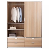 IKEA宜家 特里索 滑门衣柜/4屉卧室简约现代衣柜拉门衣柜