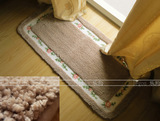 居家装饰小地毯超强吸水隔水防滑70*140CM粉色地毯