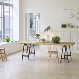 美式复古实木铁艺餐桌椅组合 简约折叠餐桌长方形 餐台小户型桌子