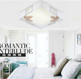 促销正方形LED客厅灯LED吸顶灯时尚温馨卧室灯现代简约灯具蝴蝶