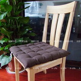 zakka日式出口纯色坐垫 全棉家居软饰椅子垫餐桌椅垫子