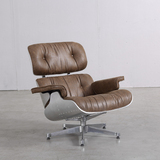北欧乡村扪铝工业风格创意躺椅美式真皮转椅懒人单沙发个性设计师