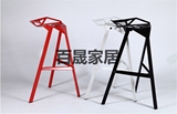 变形金刚椅休闲设计师椅铸铁铁艺酒吧椅 高脚吧凳 创意几何吧台椅