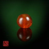 A05969=天珠唐球缠丝玛瑙珠子药师珠；辽金老玛瑙球珠11.8毫米