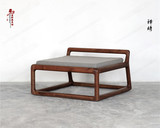 老榆木原木整装北京实木明式古典家具禅椅坐具椅子沙发可定制