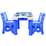 儿童家用卡通可爱学习桌椅 宝宝多人亲子塑料桌学习桌正方桌椅子