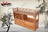 中式实木家具 实木多用柜 酒柜 餐边柜 榆木柜 仿古家具榆木家具