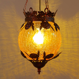 阿拉伯地中海土耳其吊灯 美容院吧台走廊阳台铁艺装饰玻璃灯饰