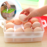 正品_无异味 鸡蛋架收纳盒 厨房大号储物保鲜 冰箱放鸡蛋的托盘格