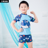 2015新款超可爱男童泳装分体平角舒适卡通帅气儿童游泳衣韩版温泉