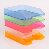 包邮五层组合收纳架糖果彩色文件架创意塑料资料托盘办公桌面整理
