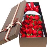 圣诞节礼盒玉林鲜花同城速递19朵玫瑰鲜花礼盒圣诞节生日送花上门