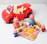 佩佩猪粉红猪小妹儿童过家家野餐玩具车生日礼物盒粉红小猪包邮