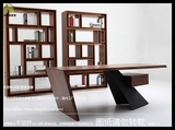 北欧简约北美黑胡桃实木书桌工作台实木书桌创意书桌办公桌定做