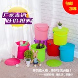 多功能桶加厚大号塑料水桶玩具洗澡收纳桶带盖可坐钓鱼桶手提家用
