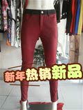 2015特卖 打折雅莹新款秋冬装 红色牛仔裤E14AH6602a 原价1399