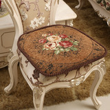 丹妮娅 欧式椅垫布艺椅子坐垫加厚现代中式垫子可拆洗餐椅垫防滑